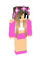 Gulli pushti qiz — Minecraft skin, rasm 1