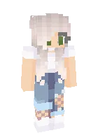 Sariq sochli qiz — Minecraft skin, rasm 1