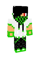 Zo'r yashil geymer — Minecraft skin, rasm 1