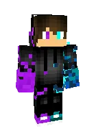Binafsharang yigit — Minecraft skin, rasm 1