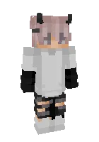 Oq xudidagi yigit — Minecraft skin, rasm 1