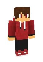 Qizil koftadagi yigit — Minecraft skin, rasm 1
