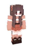 Gullar bilan qiz — Minecraft skin, rasm 1