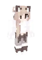 Nyasha mushuk qiz — Minecraft skin, rasm 1
