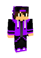 Siyohrang geymer — Minecraft skin, rasm 1