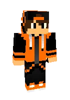 To‘q sariq geymer — Minecraft skin, rasm 1