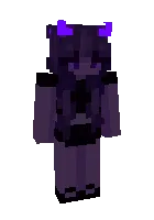 Neon qiz — Minecraft skin, rasm 1
