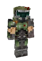DoomGuy — Minecraft skin, rasm 1