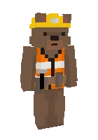 Quruvchi ayiq — Minecraft skin, rasm 1
