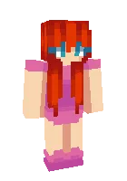 Pushtilik qizil sochli qiz — Minecraft skin, rasm 1