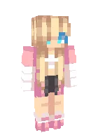 Pushti koftadagi qizcha — Minecraft skin, rasm 1