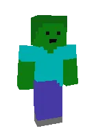 Zombi multfilm — Minecraft skin, rasm 1