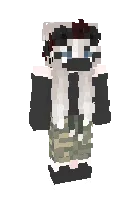 Yoqimli bandit qiz — Minecraft skin, rasm 1