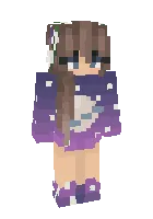 Kosmik qiz — Minecraft skin, rasm 1