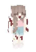 Asrab olingan qiz — Minecraft skin, rasm 1
