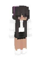 Ko'zoynakli qiz — Minecraft skin, rasm 1