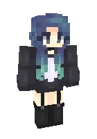 Roker qiz — Minecraft skin, rasm 1