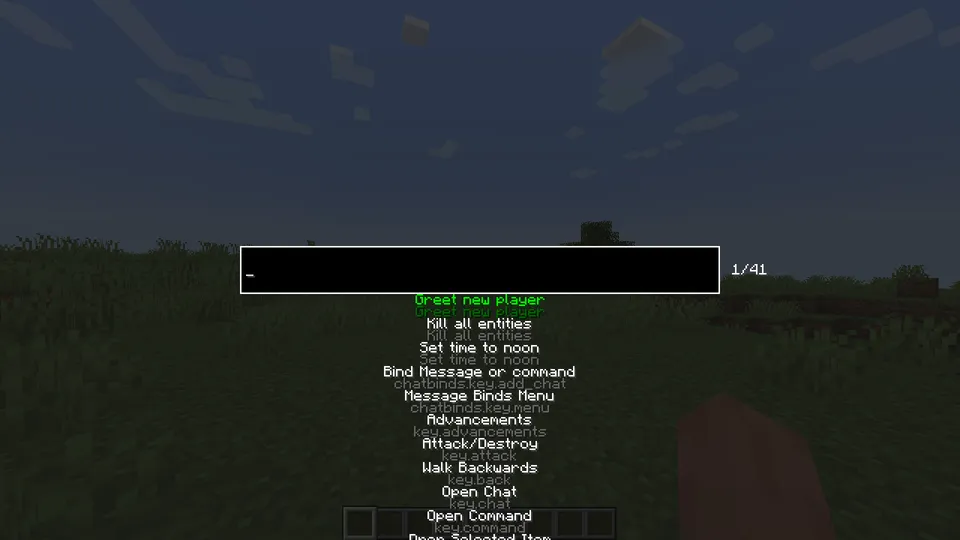 Chat Binds — Minecraft mod, rasm 2