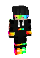 Ochkoli kamalak bola — Minecraft skin, rasm 1