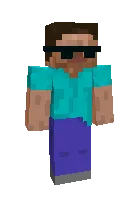 Ochkoli Steve — Minecraft skin, rasm 1