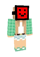 Niqobli qiz — Minecraft skin, rasm 1