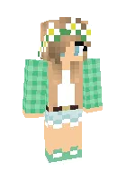 Gulchambarli qiz — Minecraft skin, rasm 1