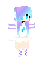 Rang-barang qiz — Minecraft skin, rasm 1