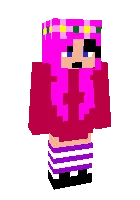 Qizil koftadagi qiz — Minecraft skin, rasm 1