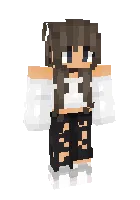 Husnsiz qiz — Minecraft skin, rasm 1