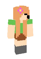 Alex with his eyes closed — Minecraft skin, rasm 1