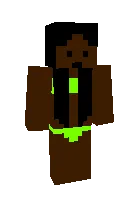 A black woman in a bikini — Minecraft skin, rasm 1