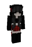 Qora qiz — Minecraft skin, rasm 1