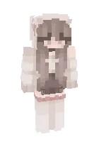 Etikli qiz — Minecraft skin, rasm 1