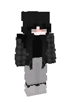 Blekki qiz — Minecraft skin, rasm 1