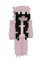 Dinozavr kiyimidagi qiz — Minecraft skin, rasm 1