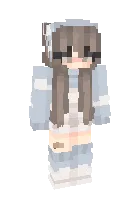 Yoqimtoy qiz — Minecraft skin, rasm 1