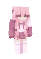 Pushti qiz — Minecraft skin, rasm 1