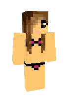 Bikini kiygan qiz — Minecraft skin, rasm 1
