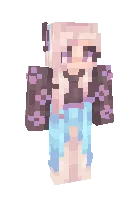 Ko'ylakdagi qiz — Minecraft skin, rasm 1
