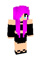 pink hair girl — Minecraft skin, rasm 1