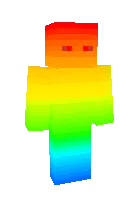 Rainbow — Minecraft skin, rasm 1