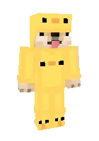It o'rdak — Minecraft skin, rasm 1