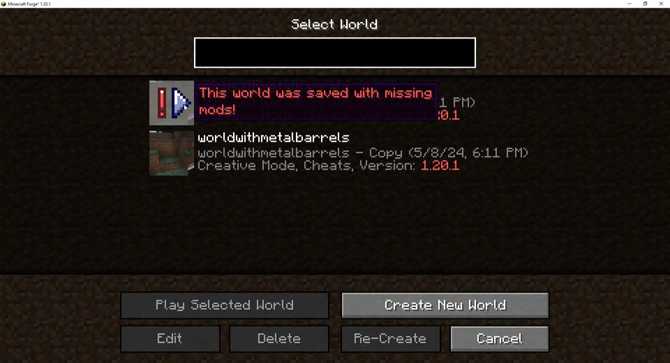 Missing Mods Warning — Minecraft mod, rasm 2