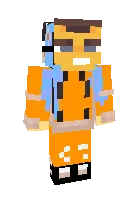 Sariq mushuk — Minecraft skin, rasm 1