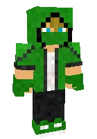 Yashil kamarvesh o'qchi — Minecraft skin, rasm 1