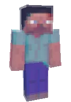 Steve gluk — Minecraft skin, rasm 1