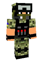 Maxfiy askar — Minecraft skin, rasm 1