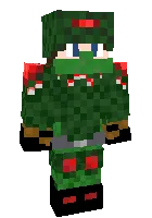 Qizil shturmovik "Rs" — Minecraft skin, rasm 1