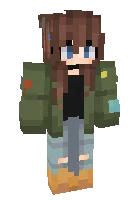 Super qiz — Minecraft skin, rasm 1