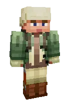 O'rmon bezorisi — Minecraft skin, rasm 1